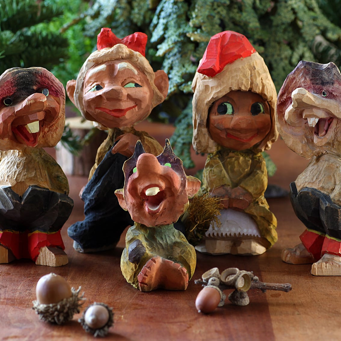Henning ヘニング Troll トロール 木彫り人形-4 北欧ヴィンテージ kogmas 北欧ヴィンテージ食器のコグマス