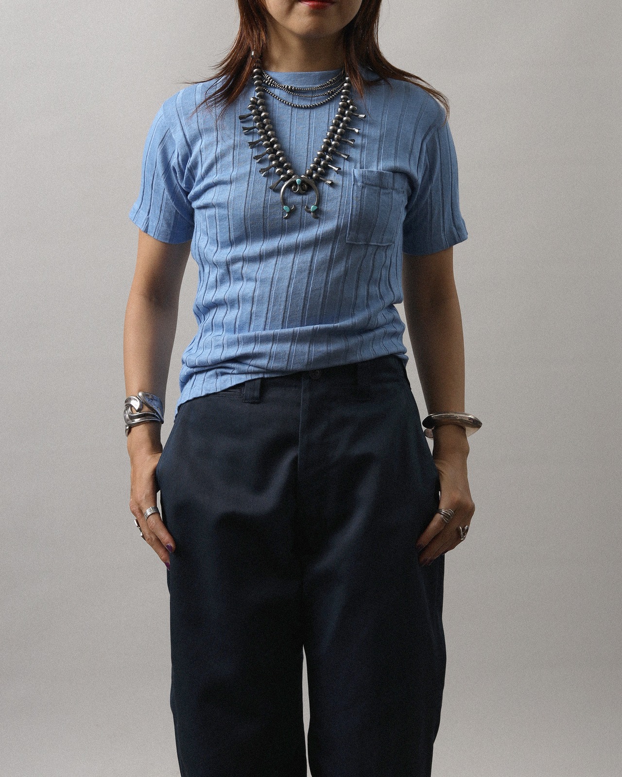 1950's Rib / Pocket T-Shirt
