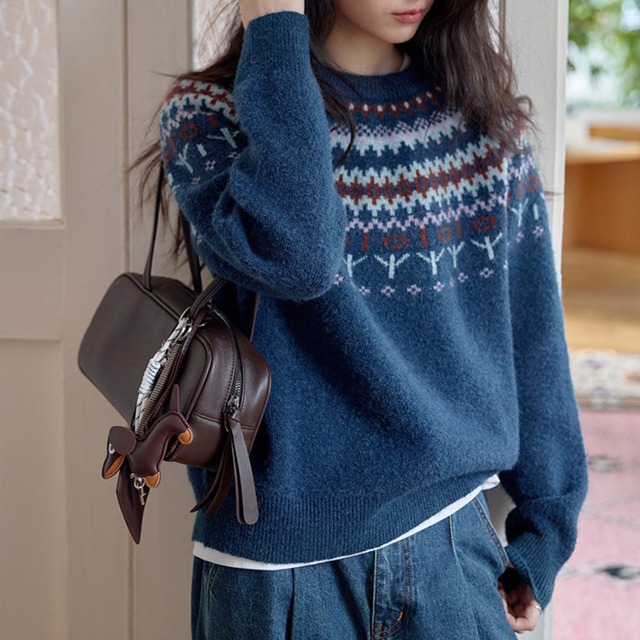 nordic knit pullover