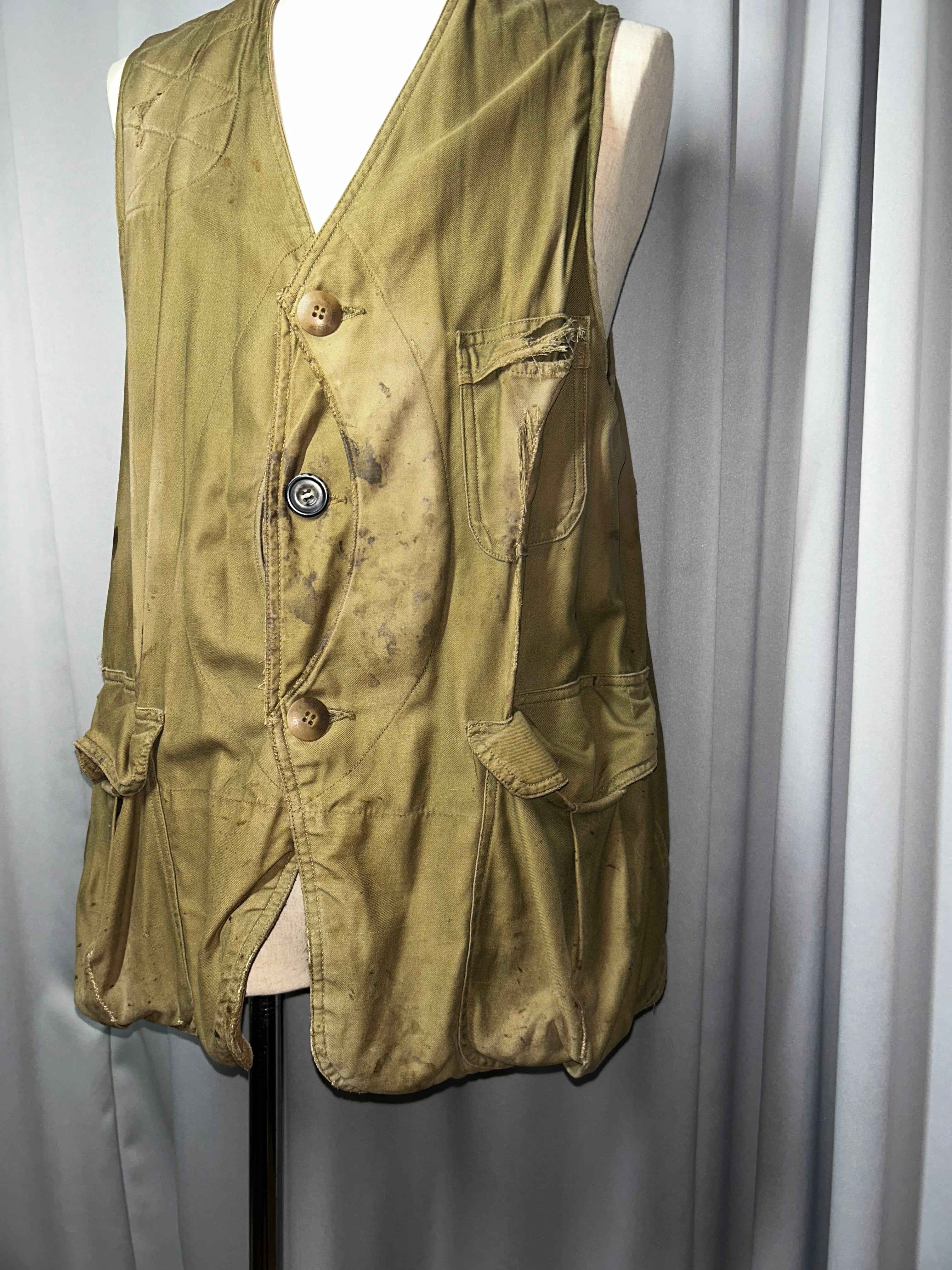 50's “ American Field “ Huntting vest / Half moon | Knot Co. Ltd.