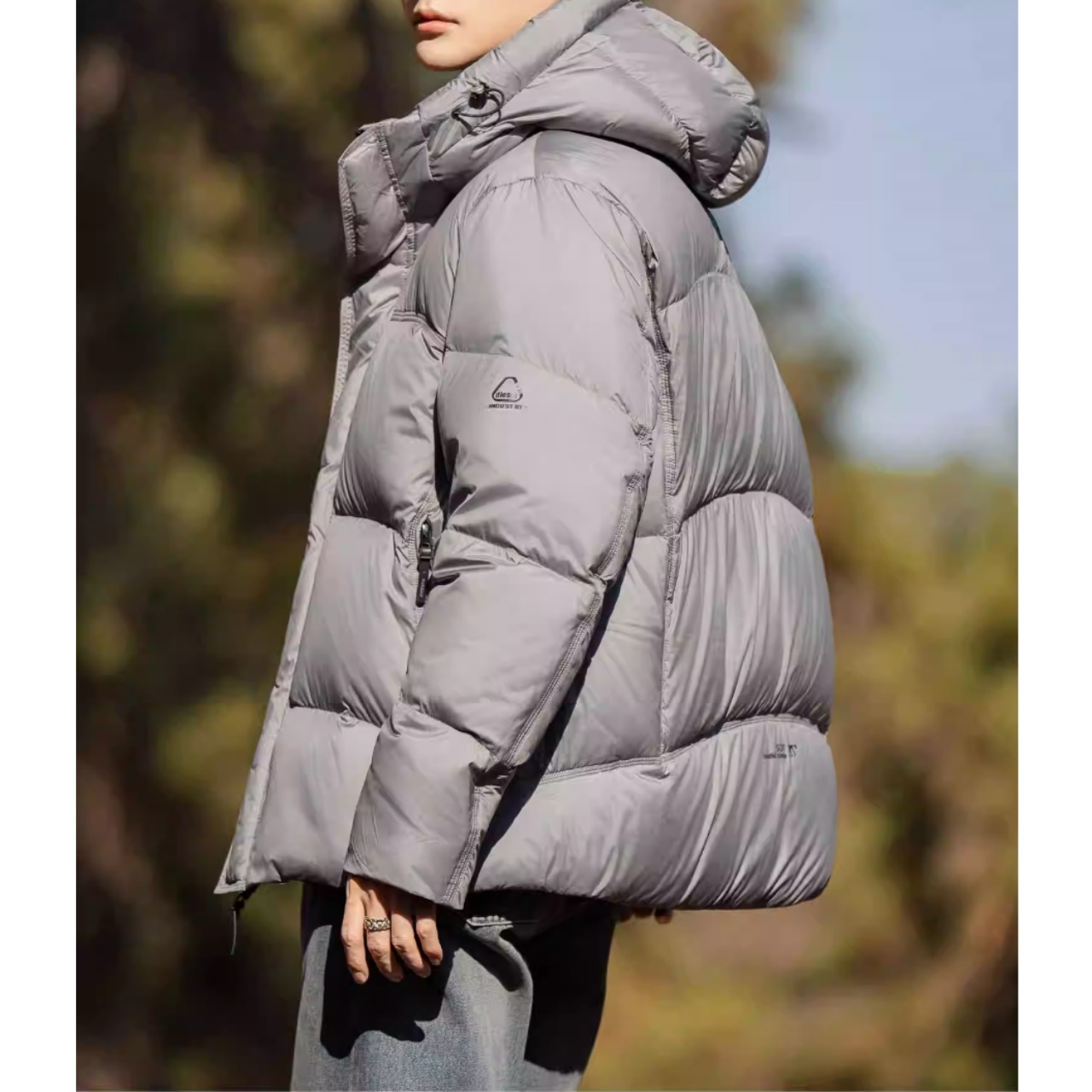 フルジップ ヒップ丈 ダウンジャケット af0446