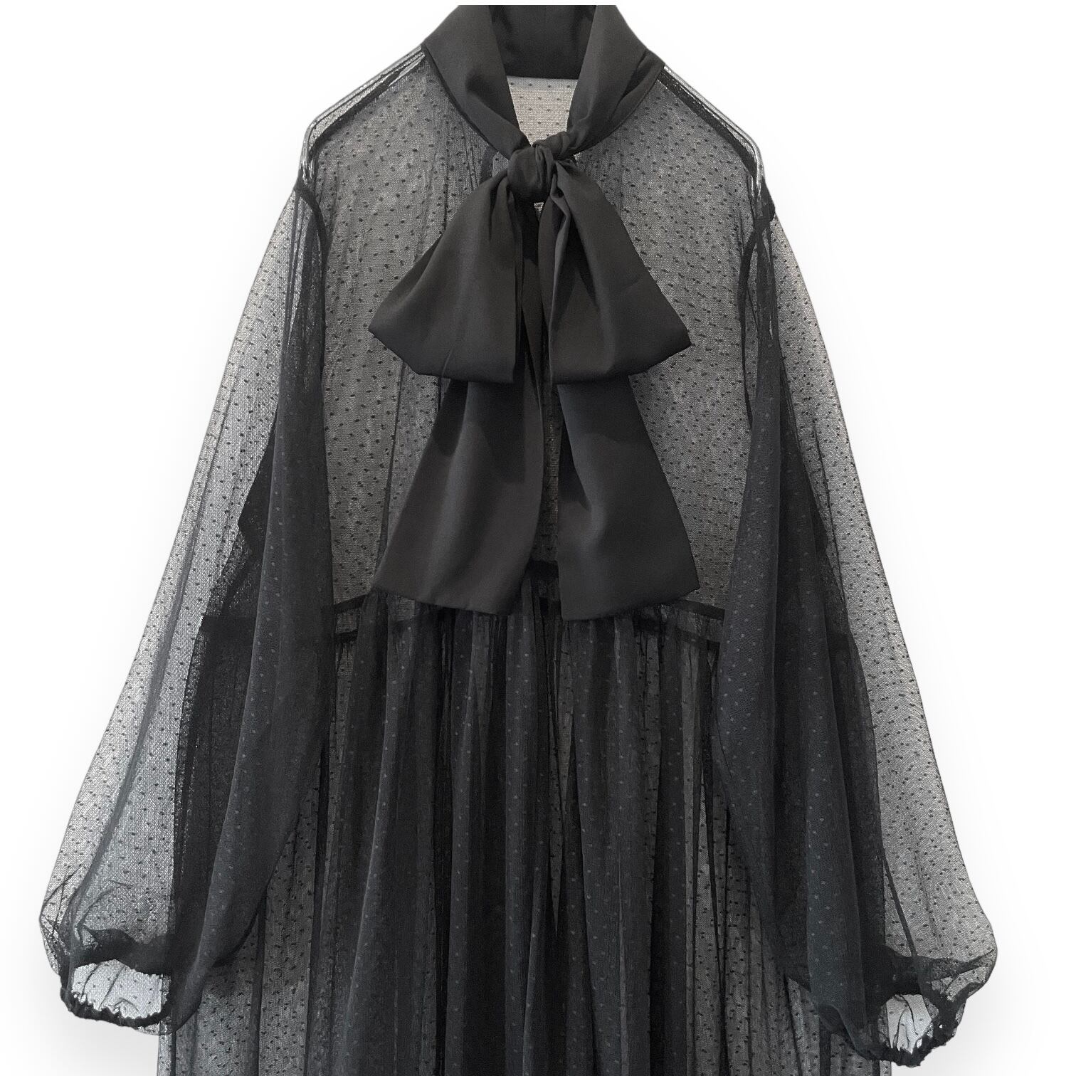 リボンワンピース See-through Black | HEIHEI