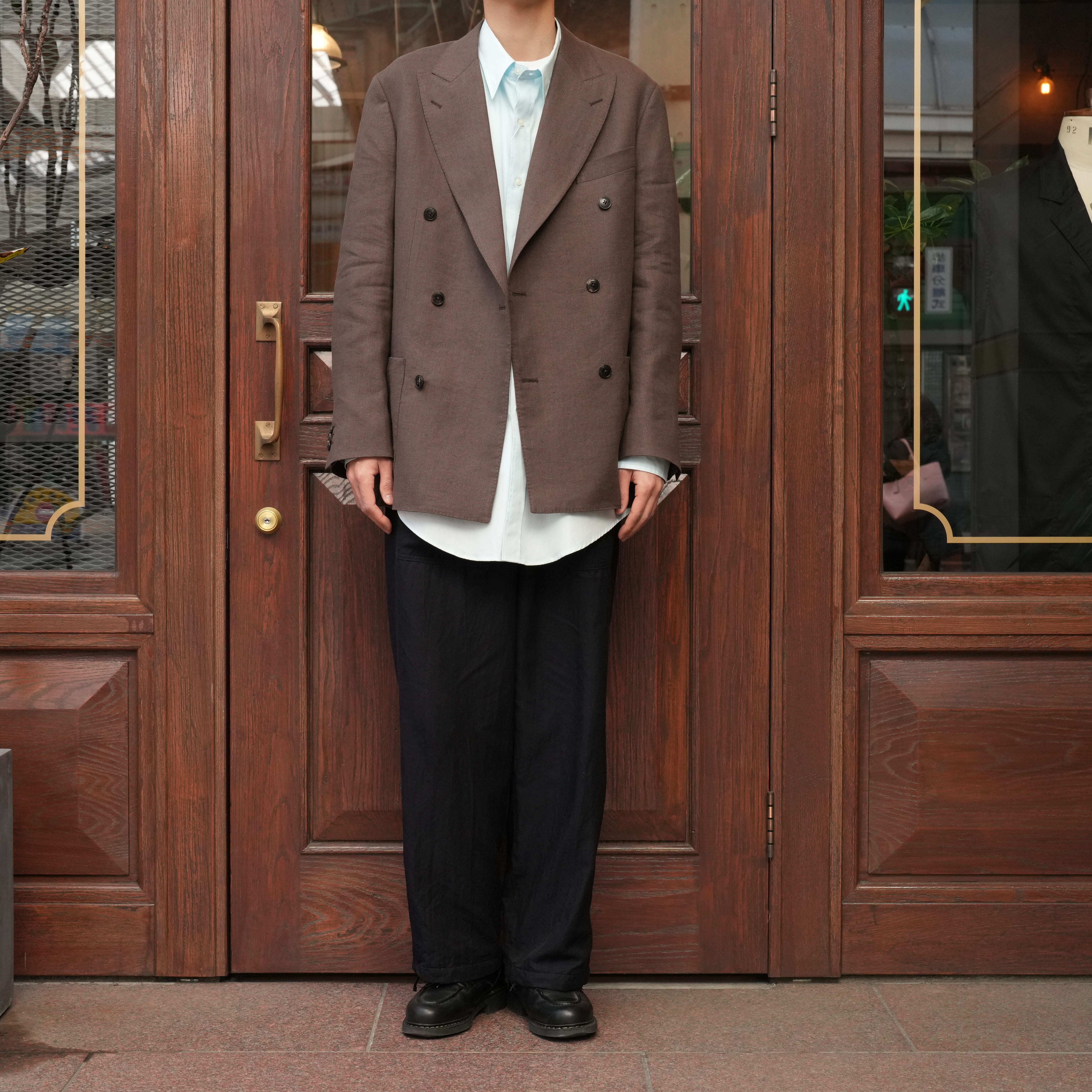 25SS KAPTAIN SUNSHINE 和紙　ダブルブレスト　ウールJKT KAPTAIN SUNSHINE(キャプテンサンシャイン) 25SS 