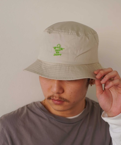 THRASHER (スラッシャー)  GONZ SAD バケットハット ベージュ 21TH-H01