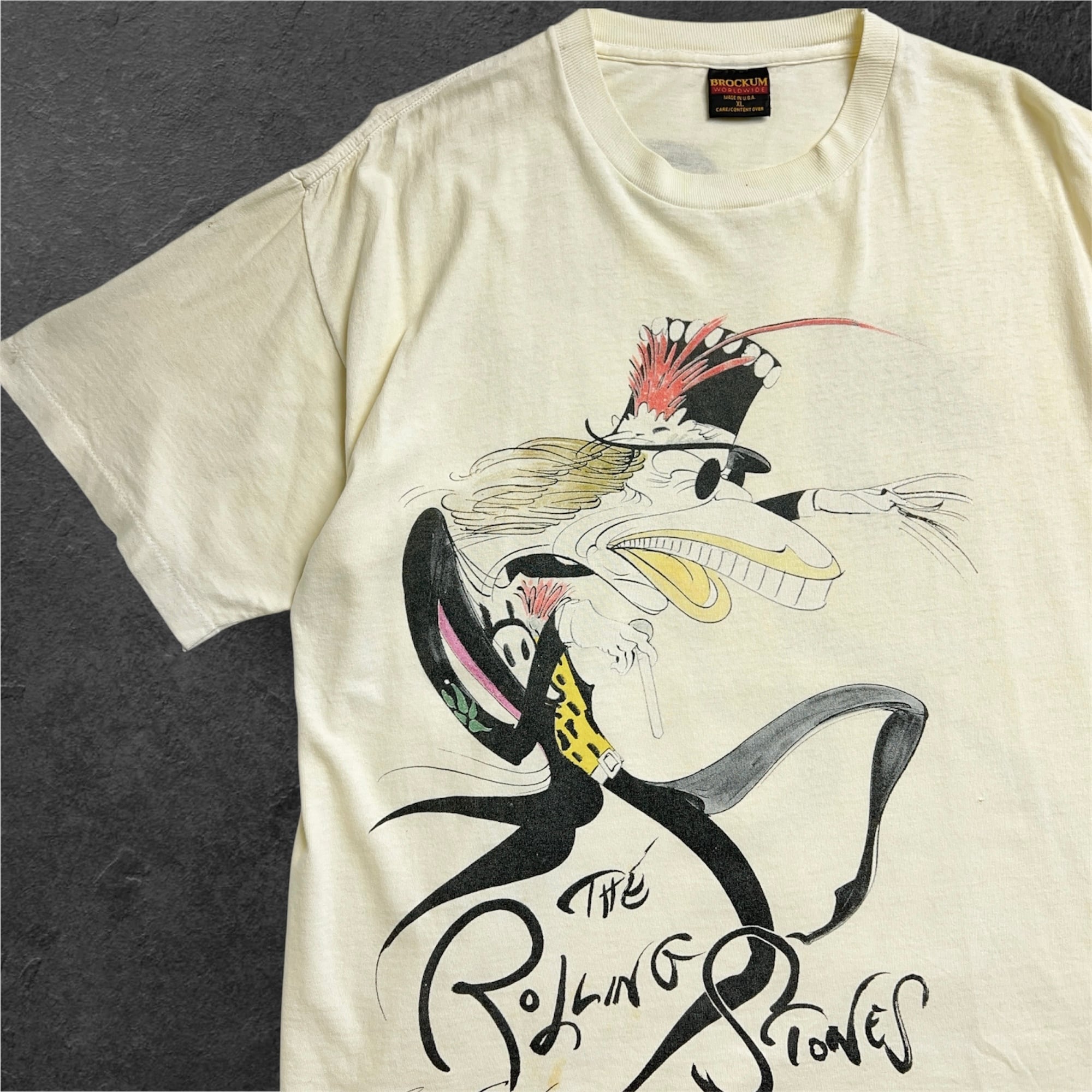 90's The Rolling Stones × Gerald Scarfe Art Tshirt 90年代