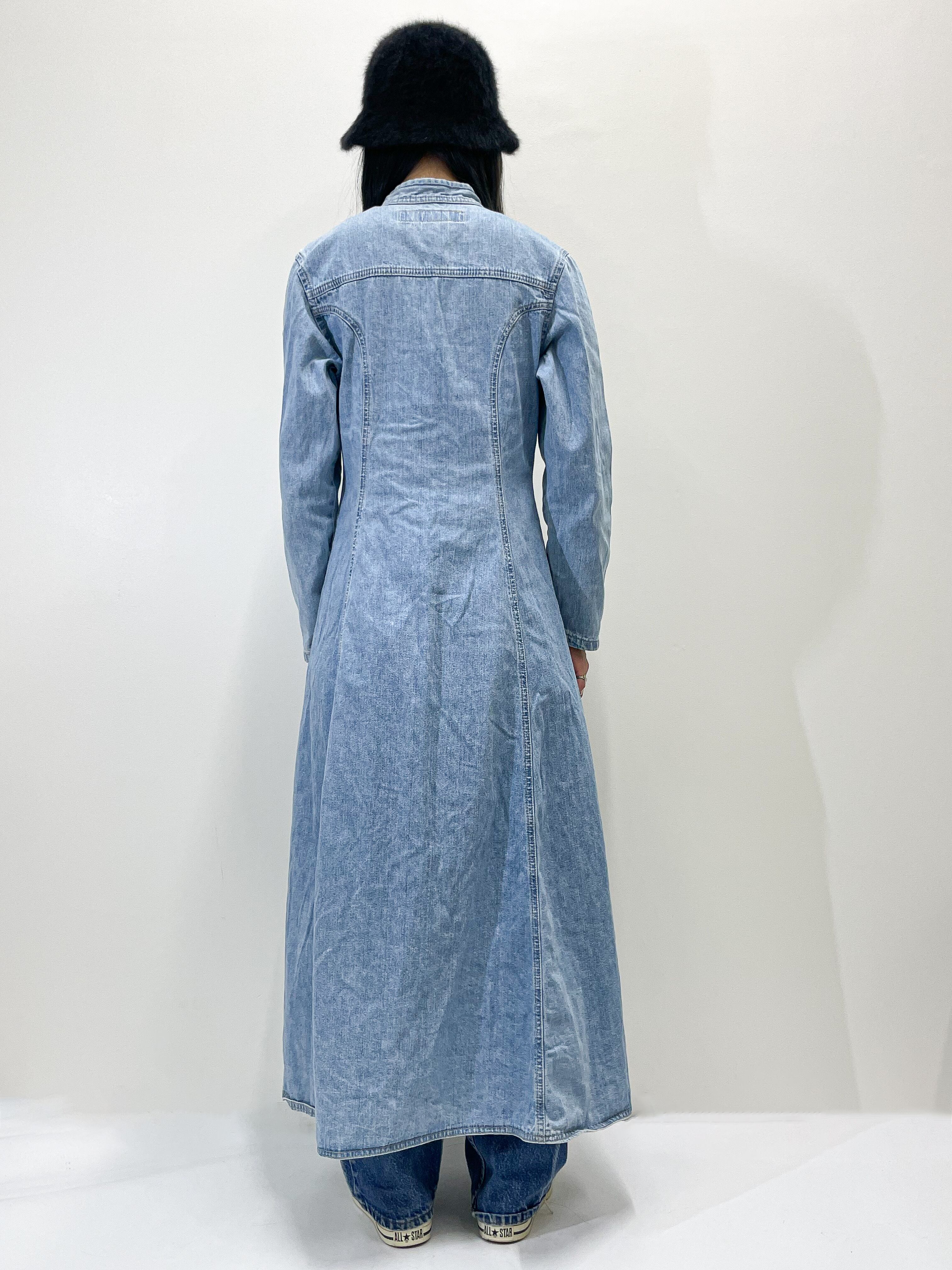 malion vintage denim dress デニム ワンピース リルアンビション Denim Stitch Onepiece malion vintage denim
