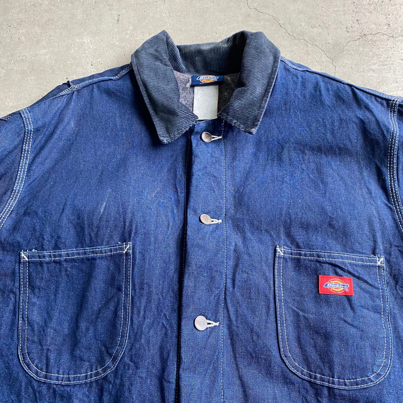 短納期・高品質 90s-00s Dickies デニム カバーオール ジャケット XL