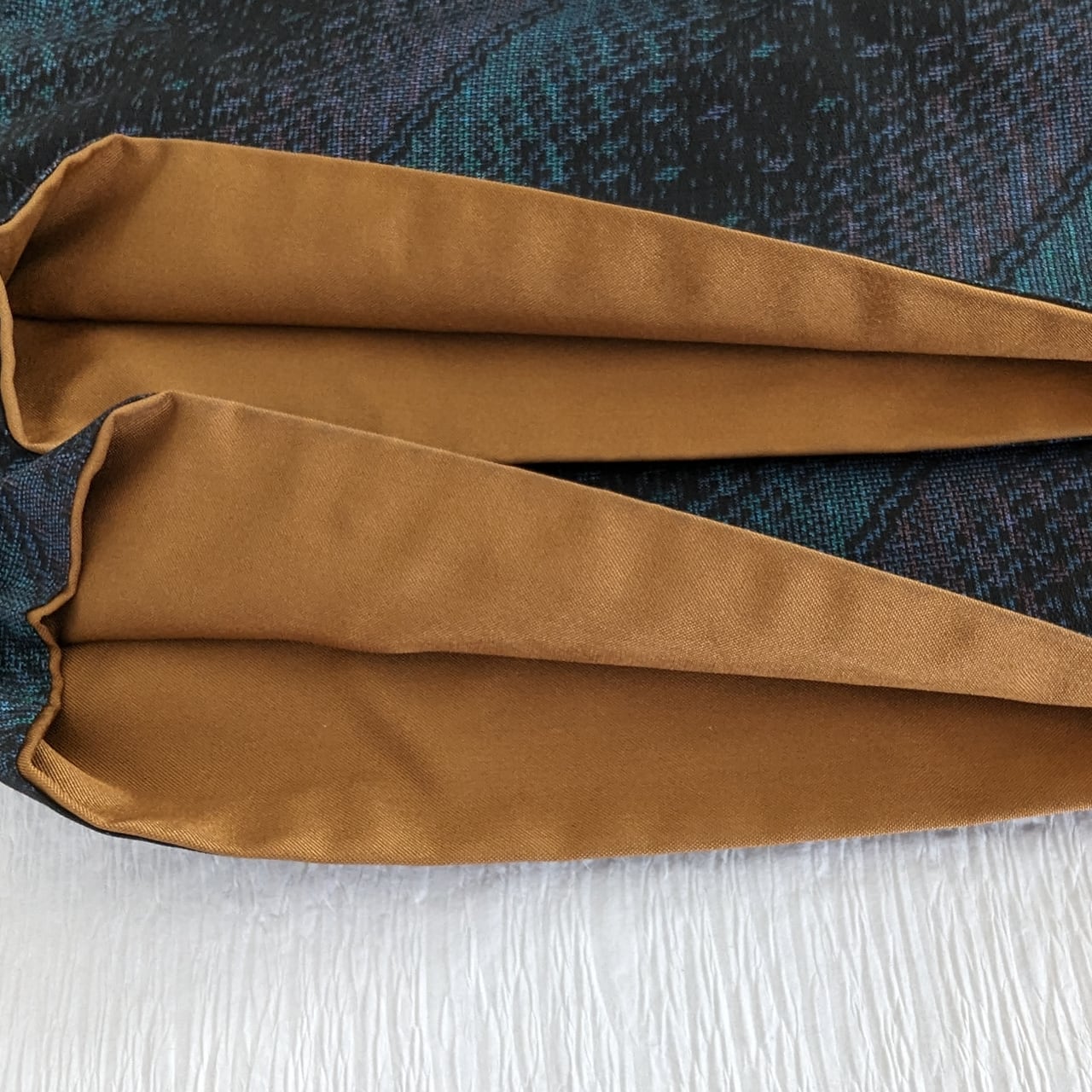 oddity0727様リクエスト 鷺 縦縞紬付下げトールサイズ裄丈70帯セット 付下げ 身丈164cm 裄丈67.5cm L 袷 桜 市松 紫 正絹 秀品