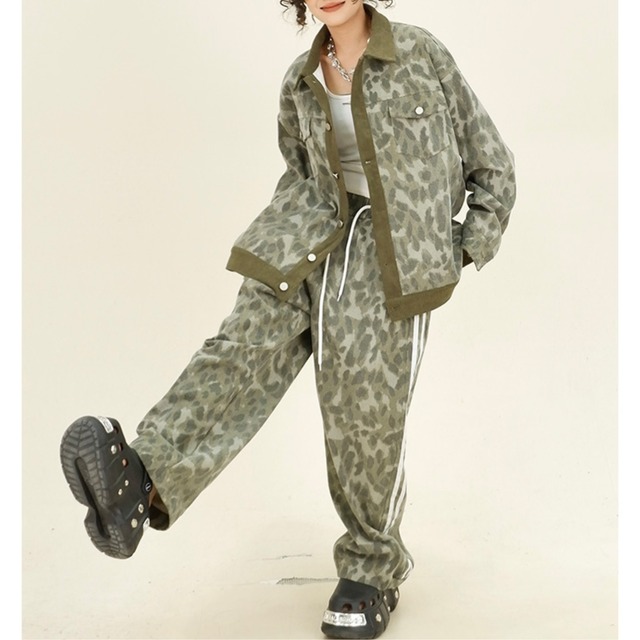 leopard design pants　レオパードデザインパンツ　J0399