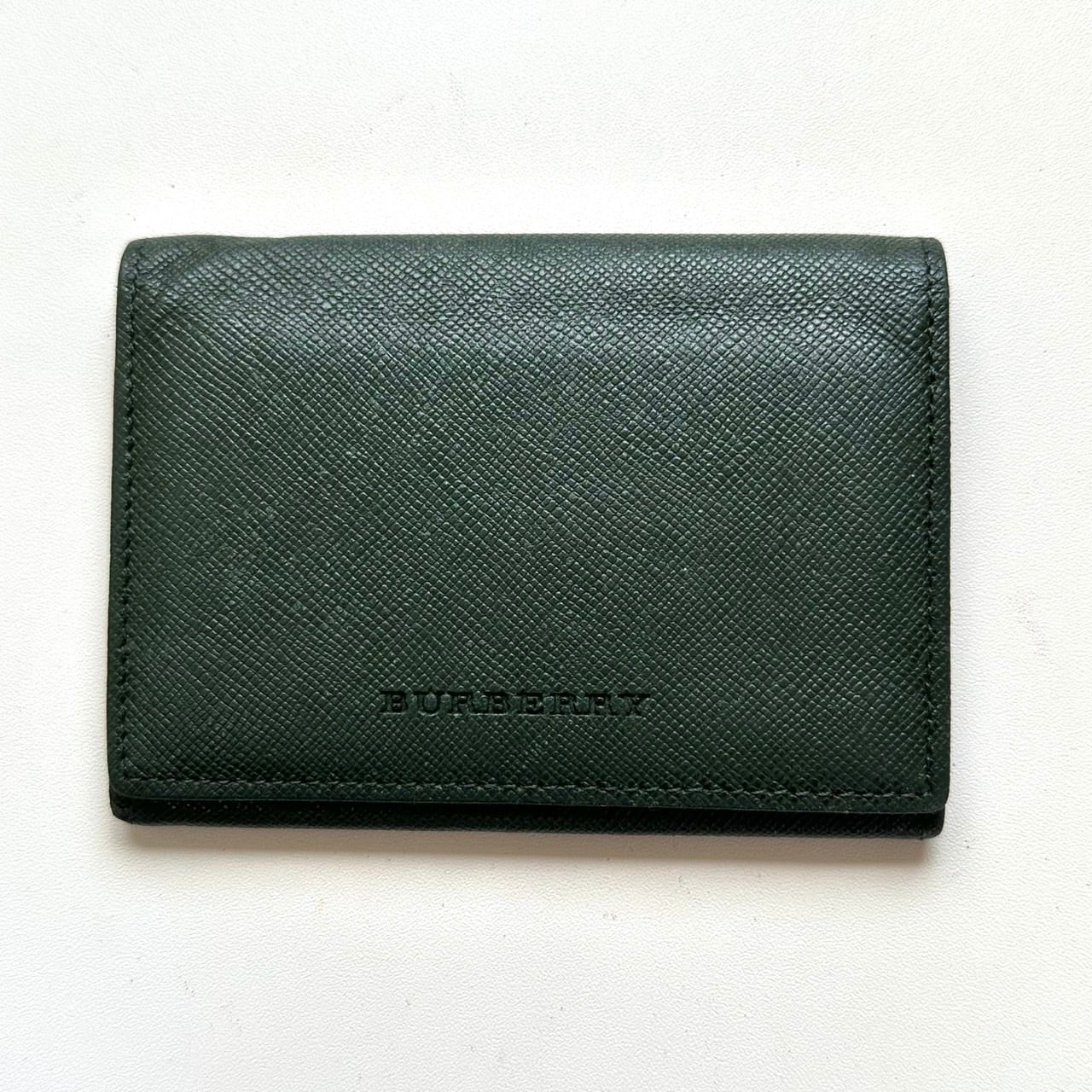 バーバリー BURBERRY 名刺入れ カードケース ノバチェック グリーン