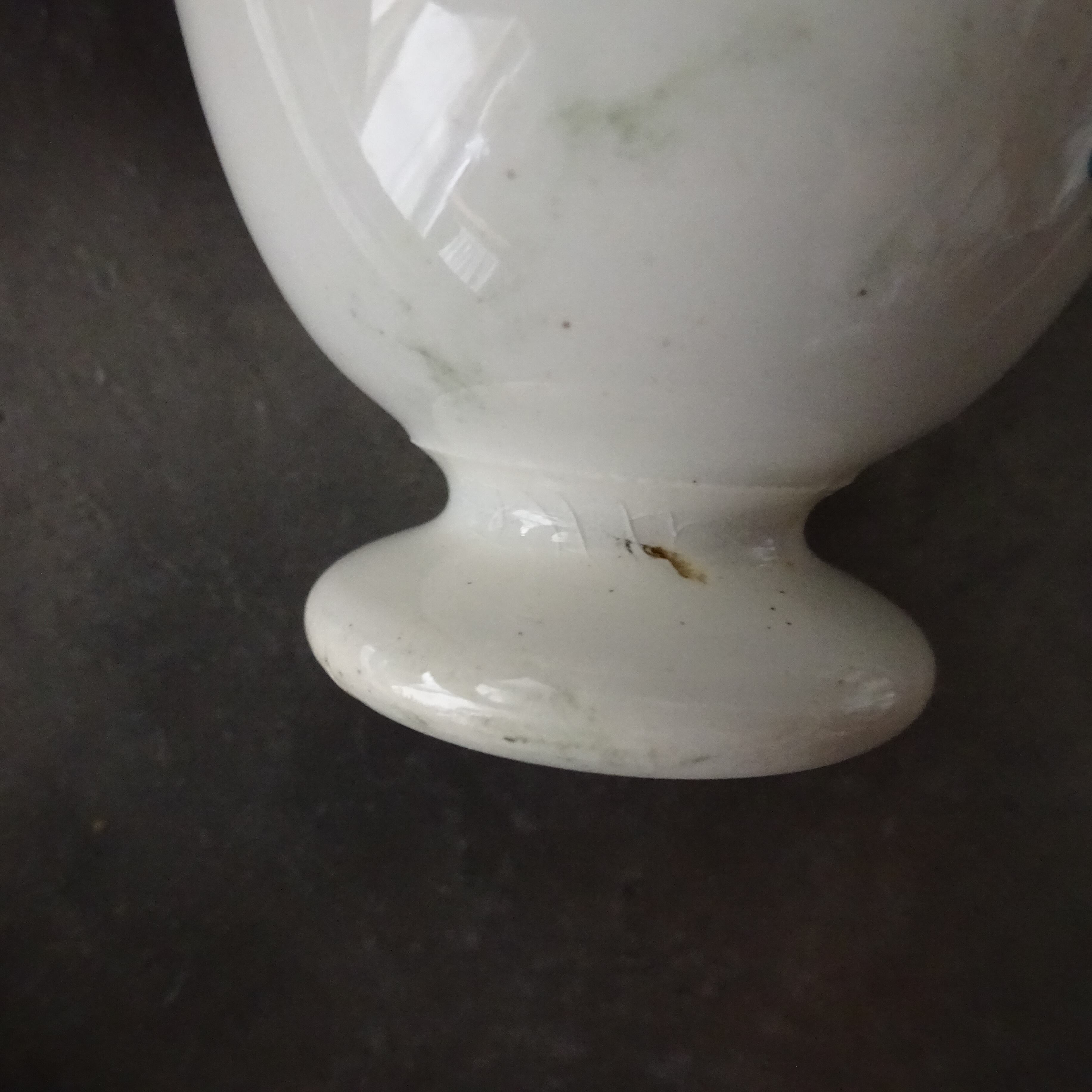 【 Nouveauté 】☆ Coquetier ancien décor《Fleurs et Rocaille》peint à la main 2個セット