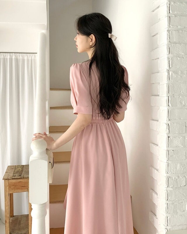 フレンチVネック 半袖ワンピース 6col Y 260082 | Raglana