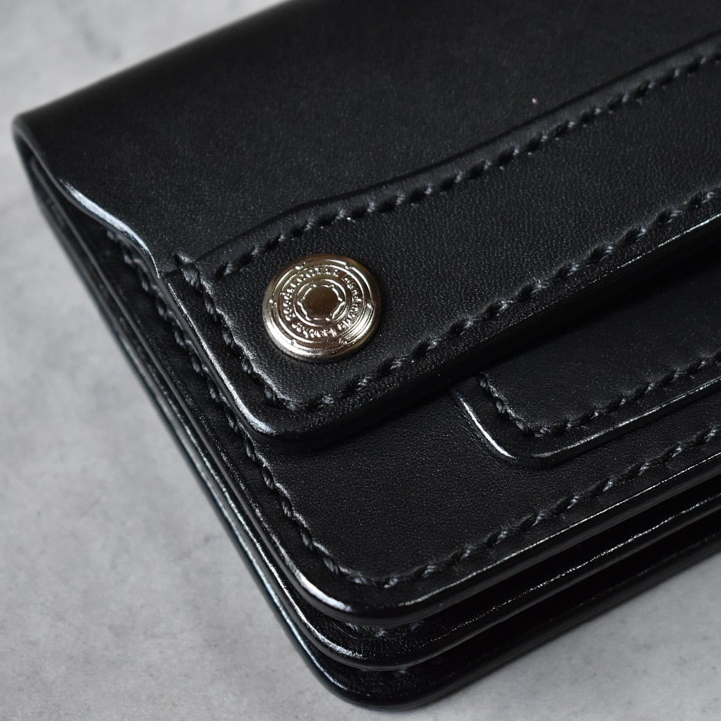 MIDDLE TRACKER WALLET 本革 ミドルトラッカーウォレット黒 tracker wallet【middle】black | COOTAR