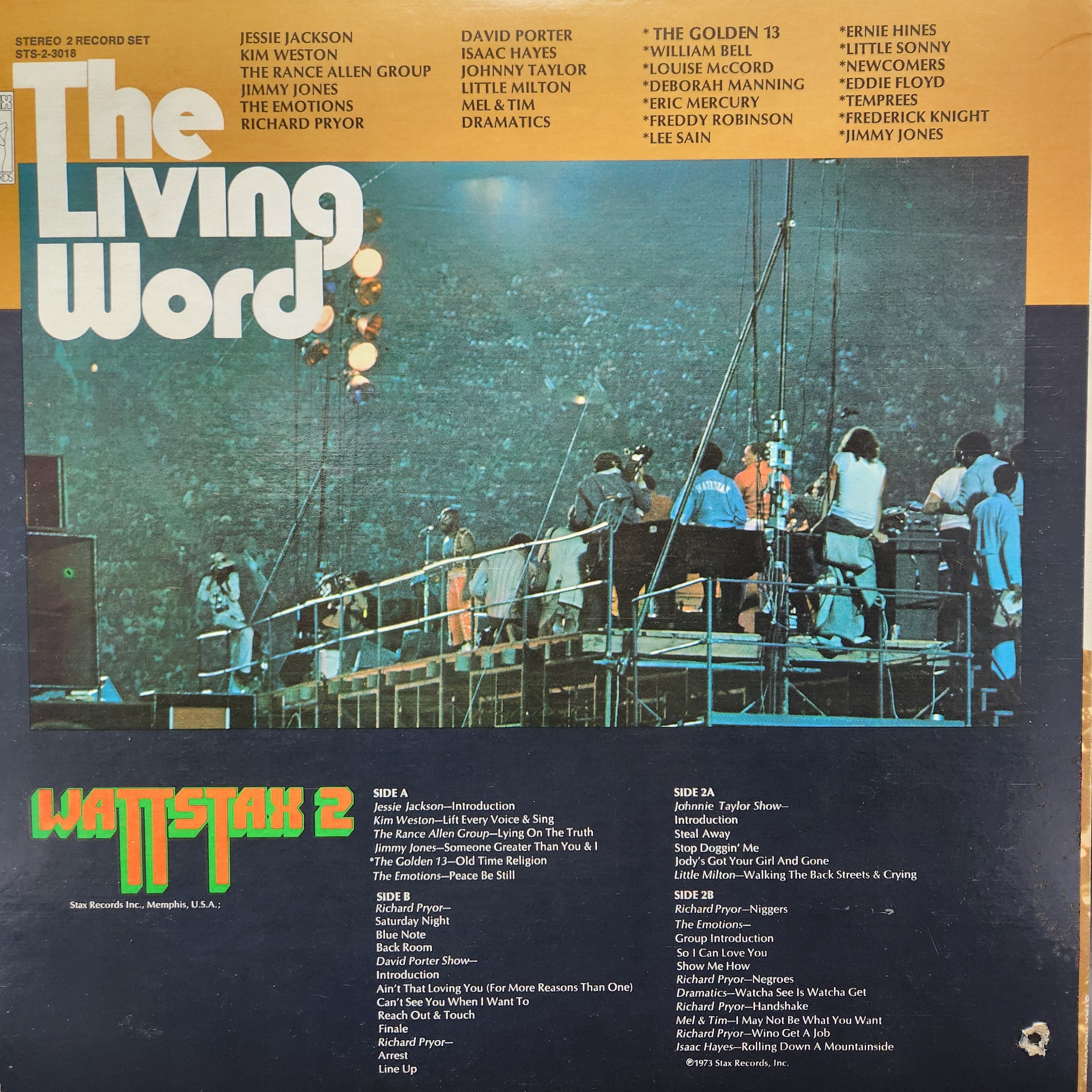 Various / The Living Word - Wattstax 2 [STS 2-3018, STS-2-3018] - 画像2
