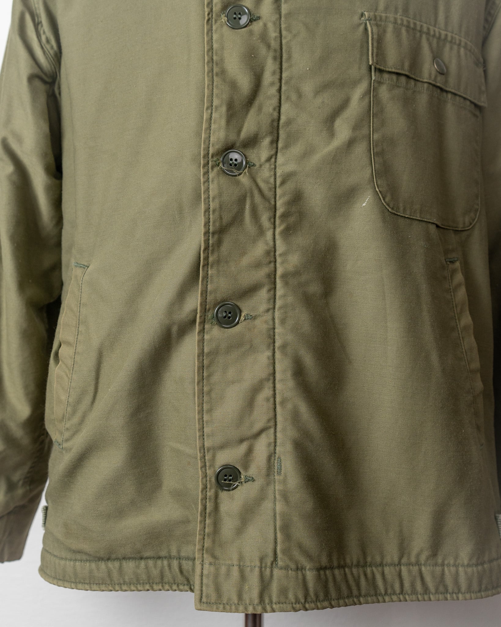 米軍 実物 A-2 デッキキャップ L 70s 米軍 U.S.NAVY A-2 デッキジャケット S☆ALPHAアルファ