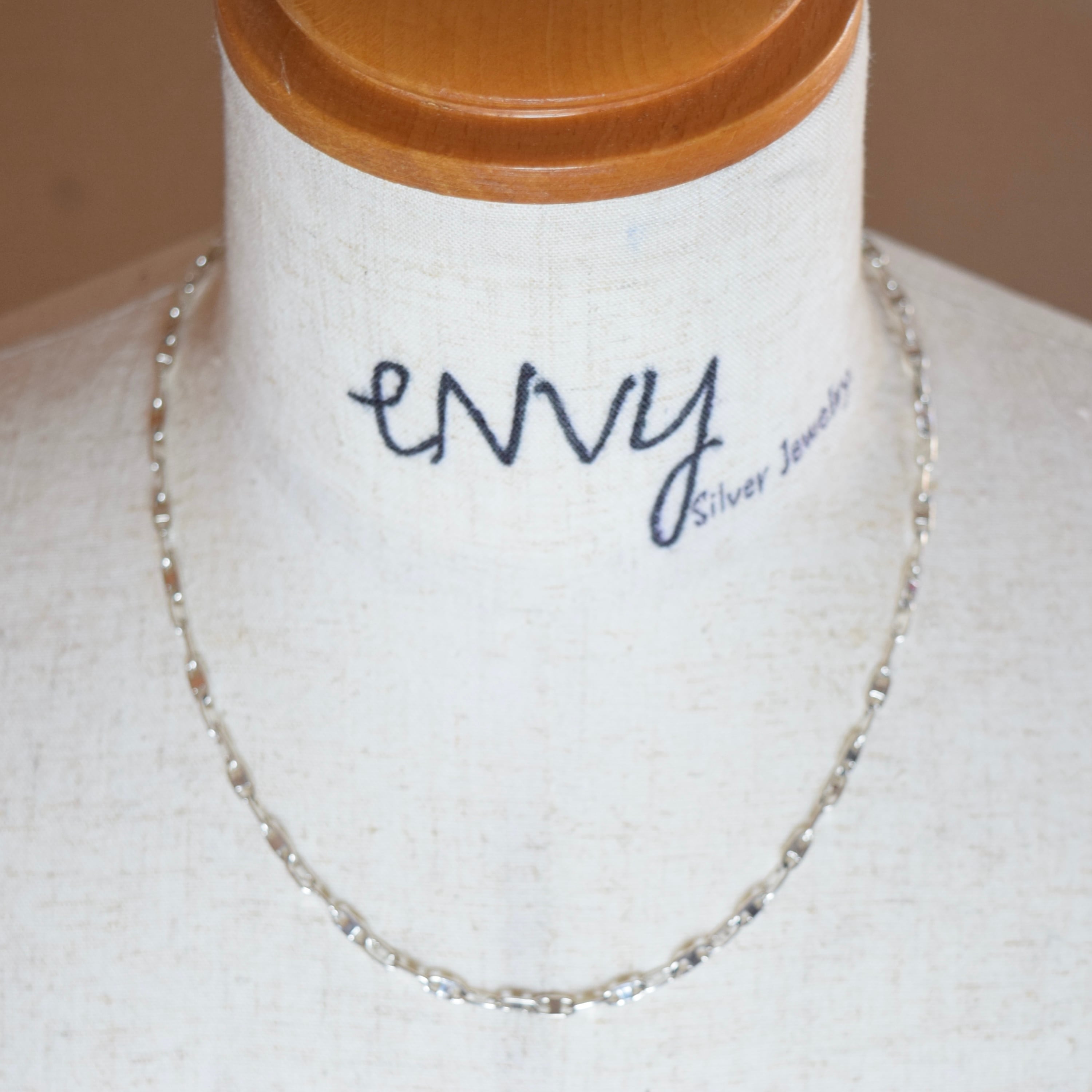 シルバー925 silver アンカーチェーンネックレス/軽研磨仕上げ