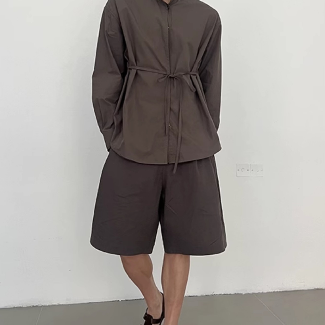 シンプルモダンミドルショーツ　0786