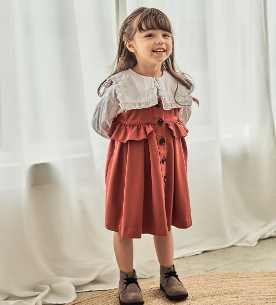 80size限定】ジャンパースカート×赤ずきんケープ 2点SET | Coquette