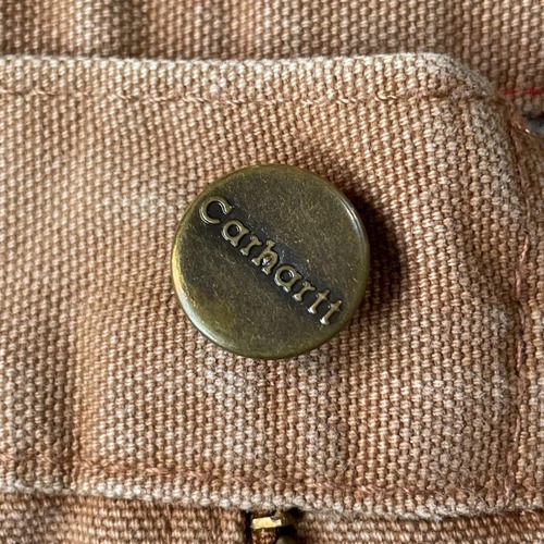 パッチワーク ブラウン ダブルニー カーハート Carhartt W30 L31 詳細写真9