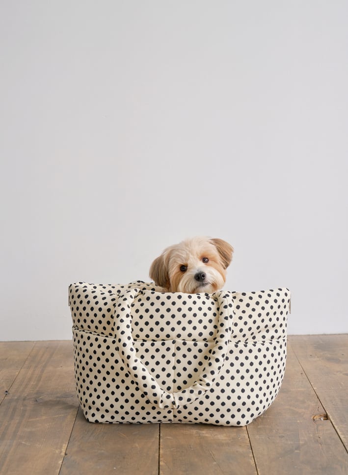 予約【aperty】wide bag (dot ivory)