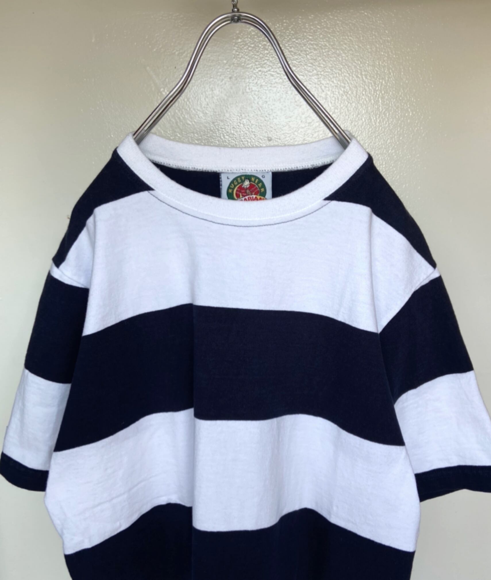 90s 古着 BARBARIAN/バーバリアン 肉厚 ボーダーTシャツ 山本彰吾 | 【古着 らくふる】ビンテージ&リメイク専門のオンライン古着SHOP powered by BASE