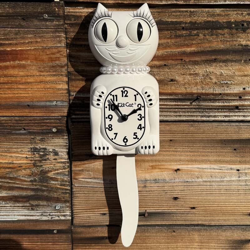 Kit Cat Klock キットキャットクロック 白、紫、赤、made in USA 目