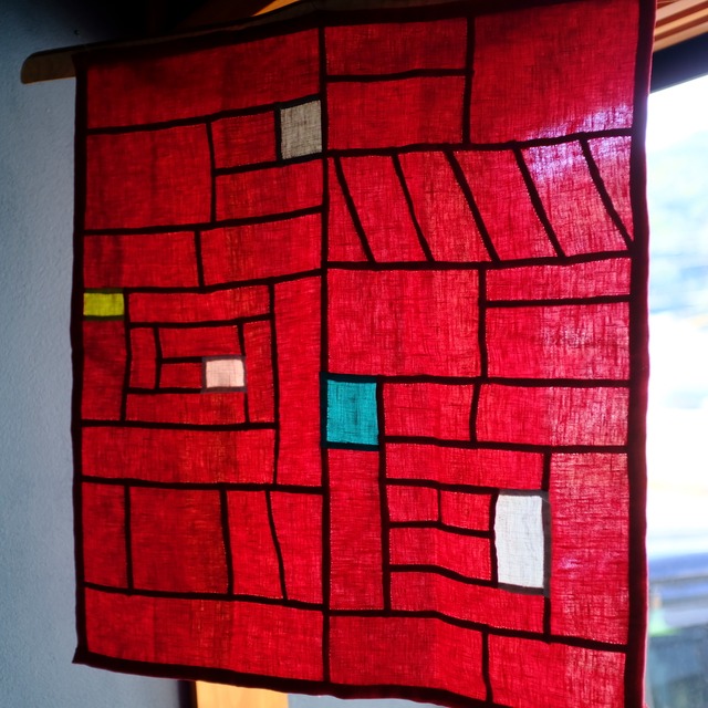 【GYAFUN】ちゅうくらいのポジャギ「レッド2」