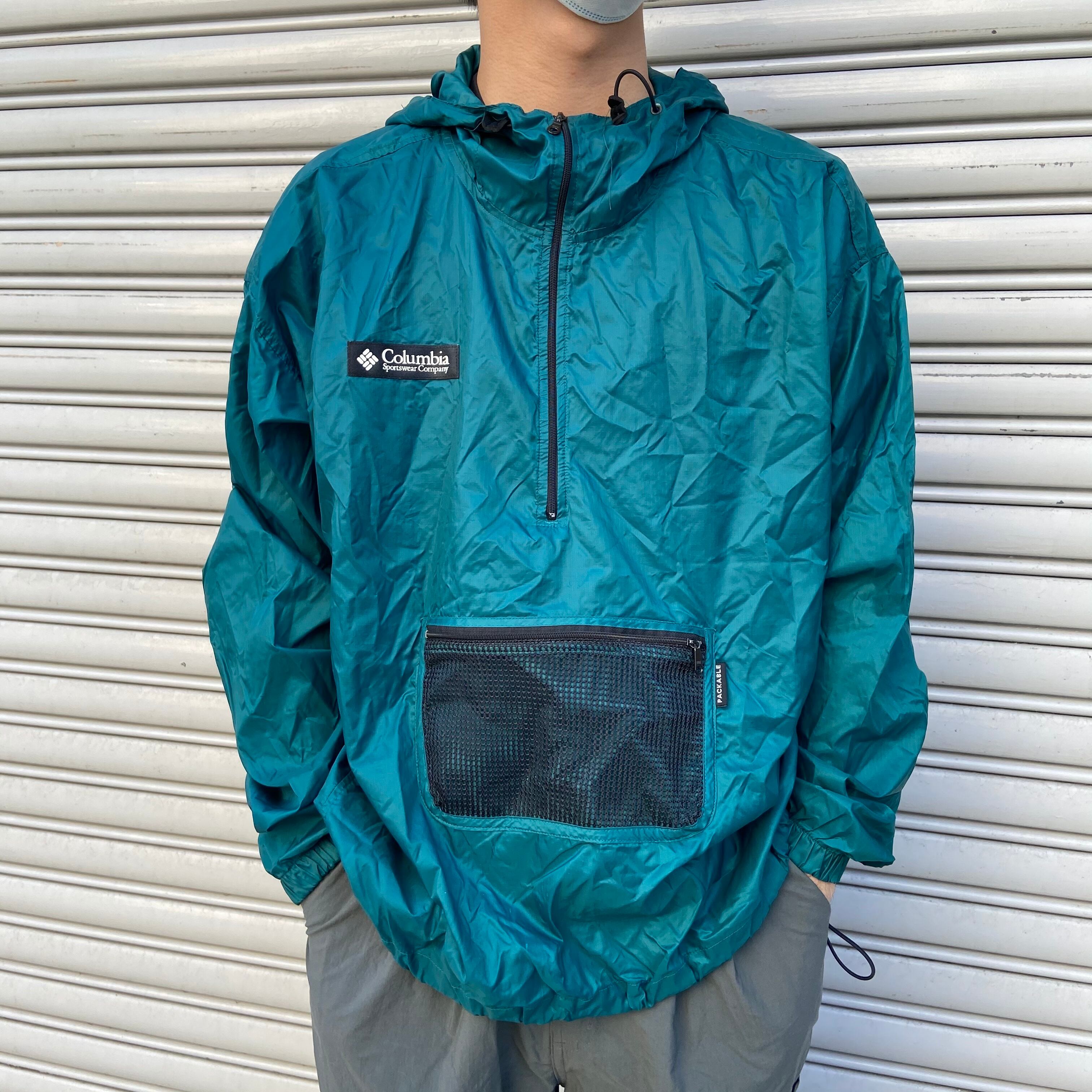 送料無料』90s Columbia アノラックパーカー メッシュポケット ...