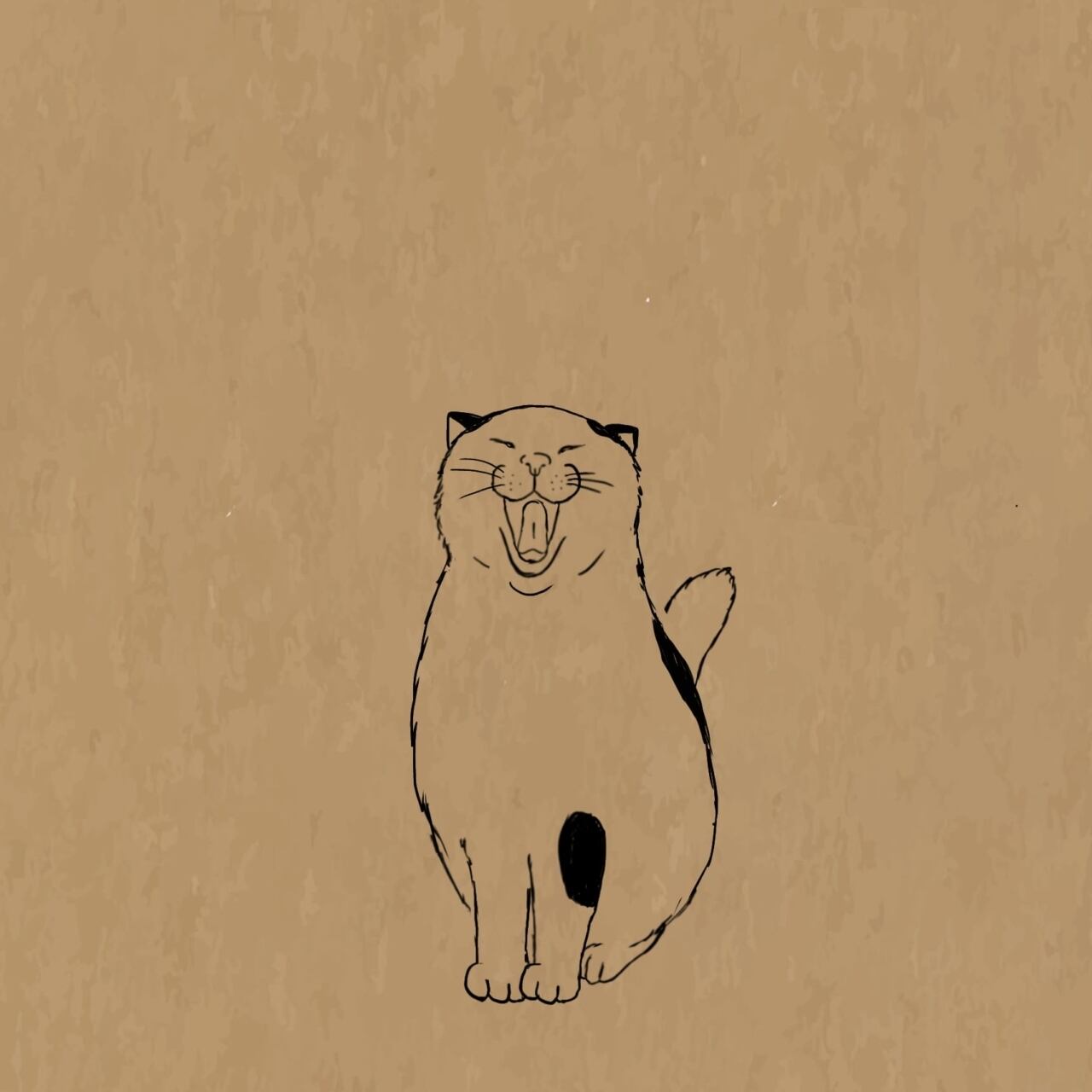 愛すべき猫たち「聞いて。」｜イラストペーパー(ダウンロード版)
