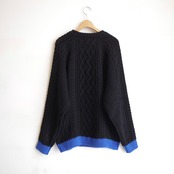 TRANSPORT FISHERMAN KNIT BLACK