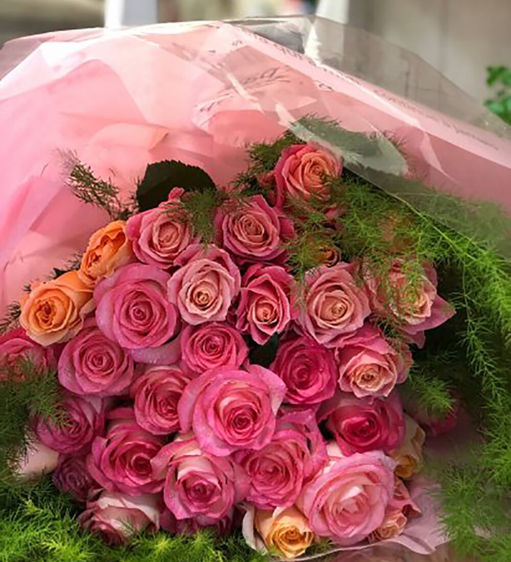 希少薔薇ブーケ柄 3m 希少薔薇ブーケ柄 3m 希少薔薇ブーケ柄 3m