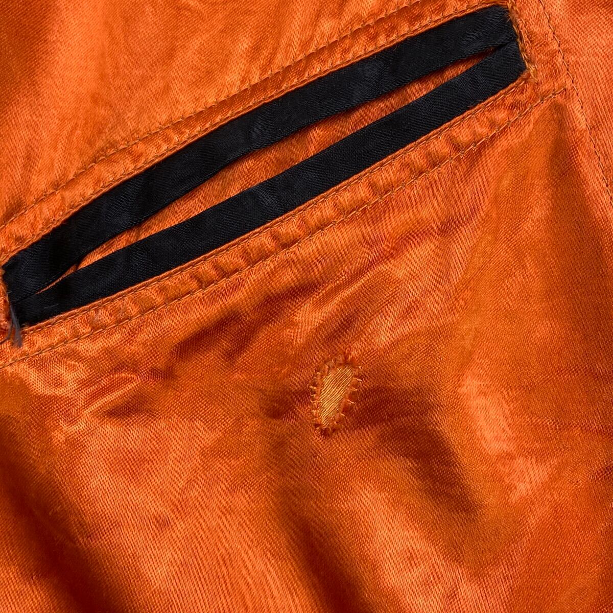 50年代 C&S サテン ボタンスタジャン メンズS-M相当 古着 50s VINTAGE