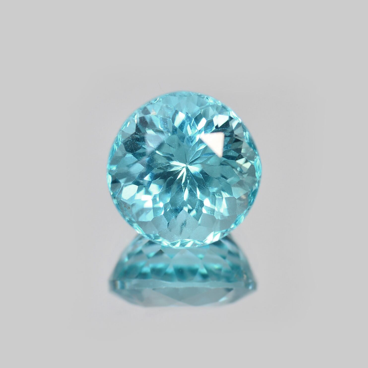 ◇加工可 ソ付 アパタイト 1.492ct ルース ラウンド ミント