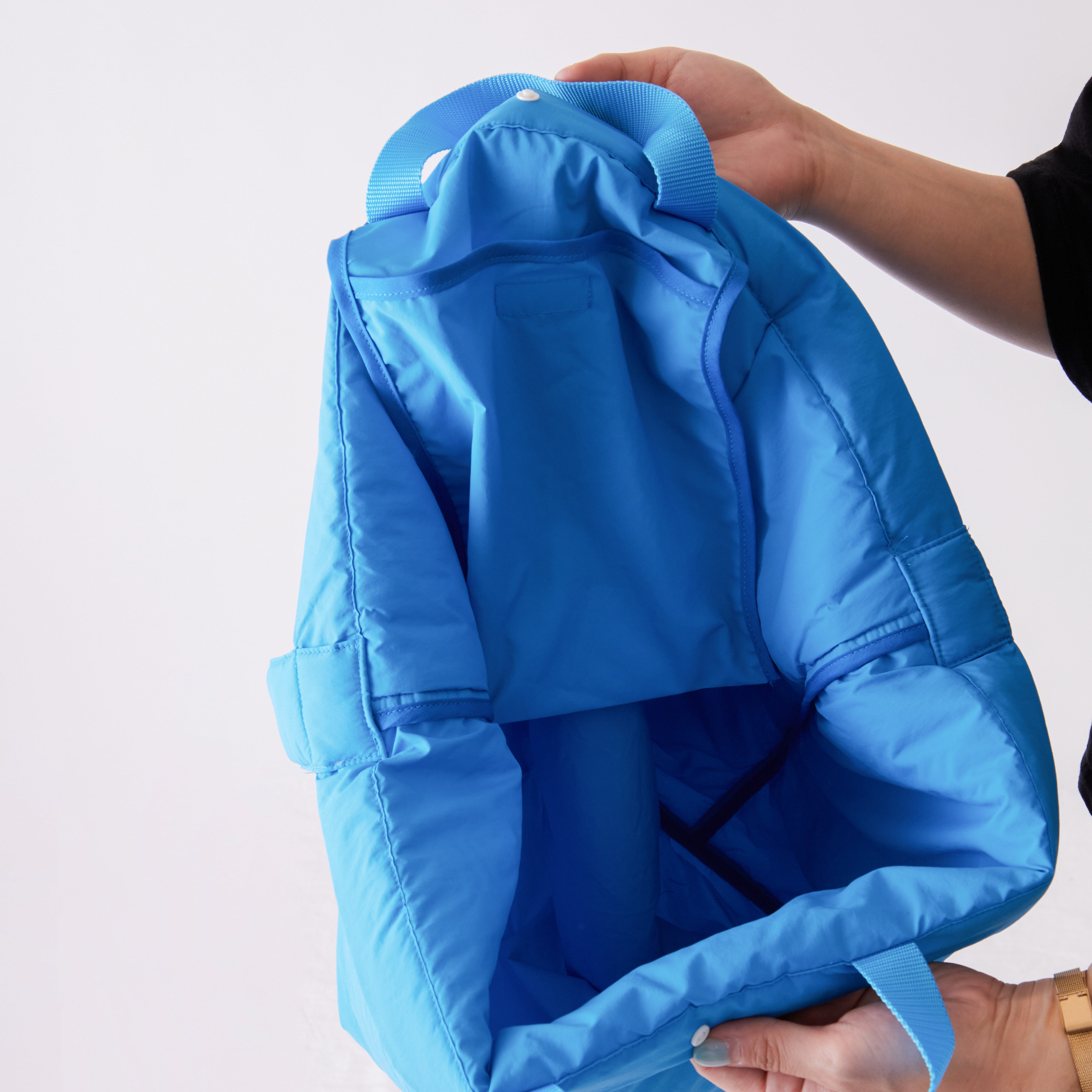 ERA. (イーラ)/パフ ビッグショルダーバッグ /ブルー | えがお洋品店