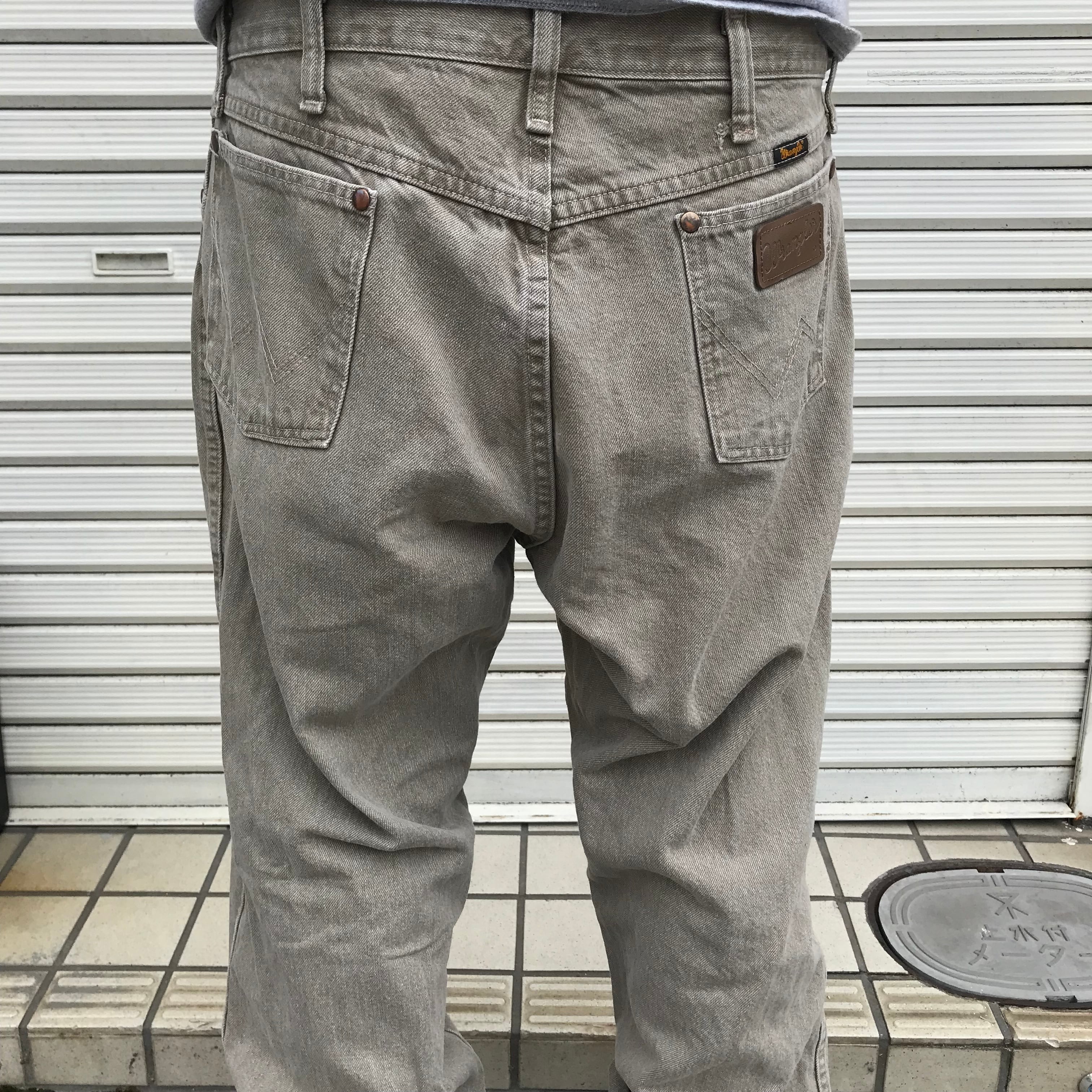 良品 希少 90s Wrangler ラングラー 13MWZTD W36 ベージュ デニム ...