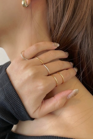 1mm Silver ring　シルバーリングGold / Silver