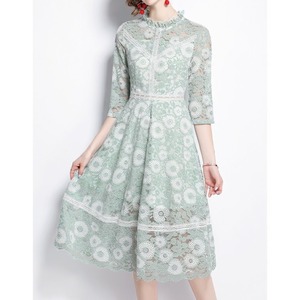 Fashion Lace Stand Collar  Dress 〖No.M01〗