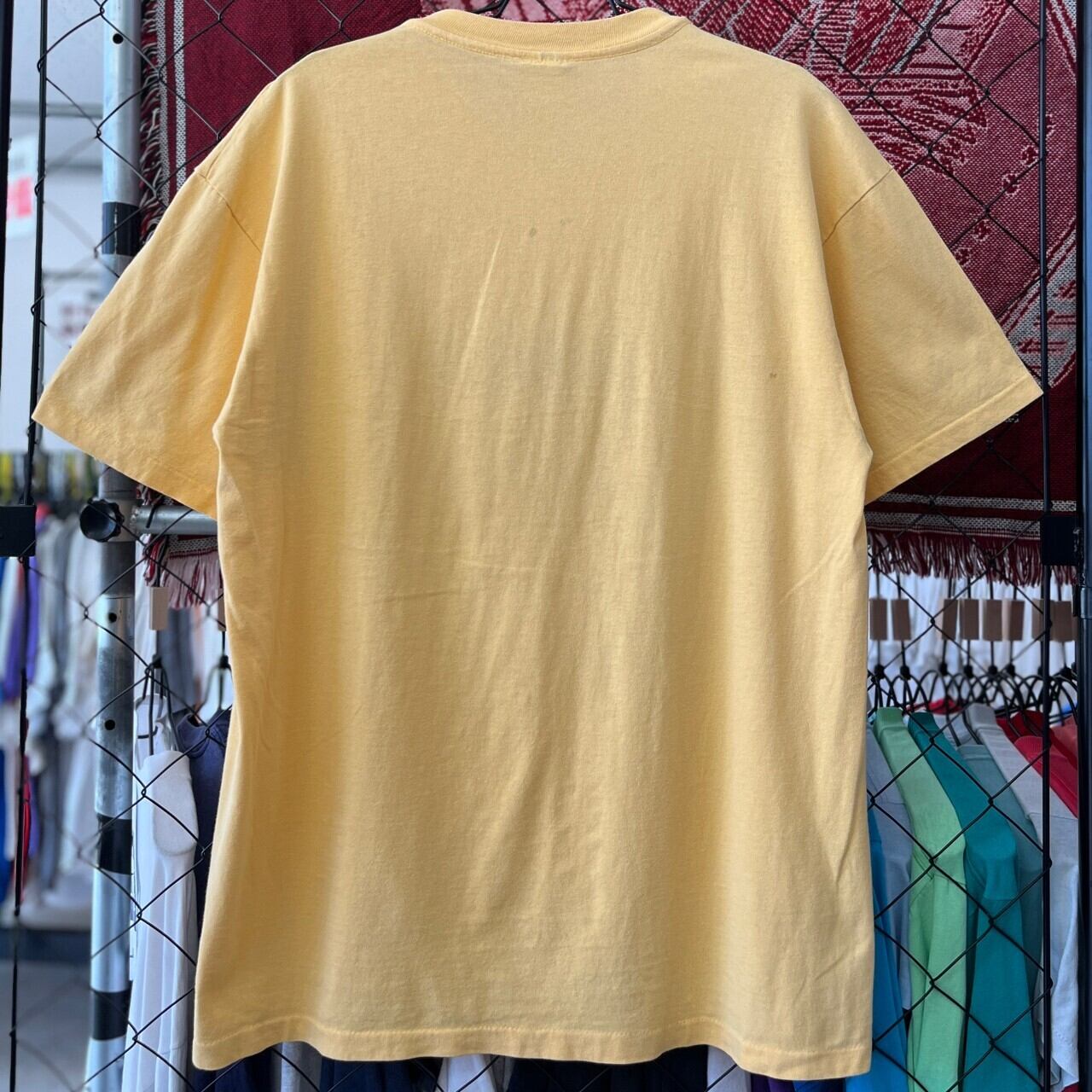 90s- USA製 デザイン系 半袖Tシャツ シングルステッチ 刺繍 トップス