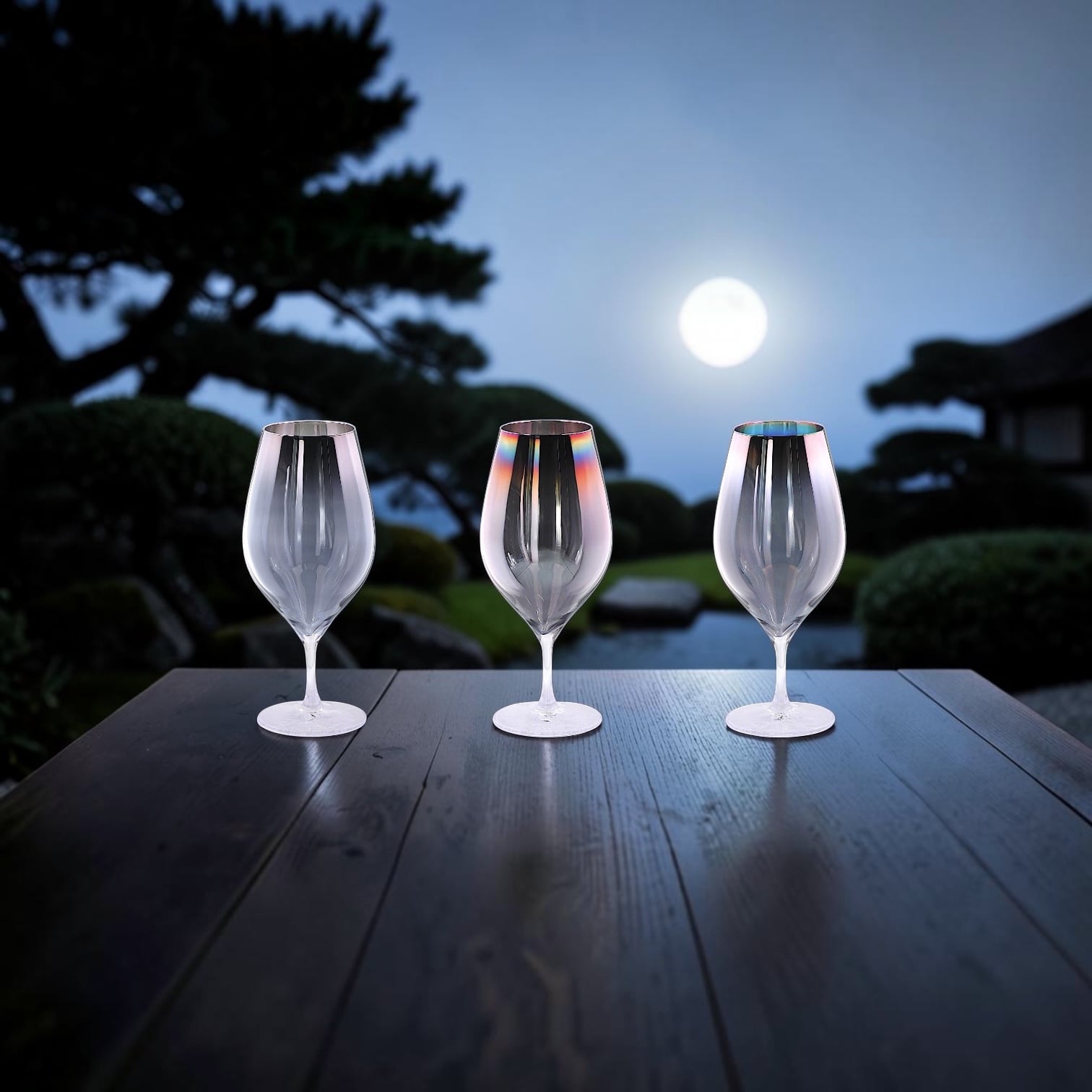 月雫/ワイングラス/桐箱/360ml/日本伝統工芸◆