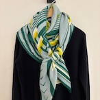 manipuri:7 ウール/シルク ストール (ポスター) ヘリンボーン織 120cm × 120cm