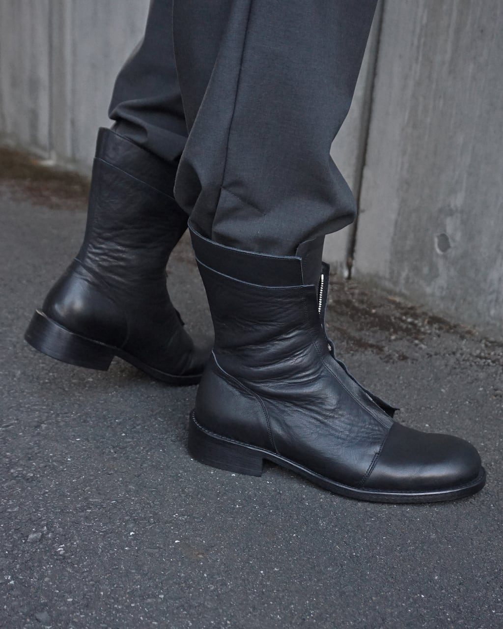 EXCLUSIVE RELEASE] ASKYY / LAYERED BOOTS / MASTROTTO LEATHER