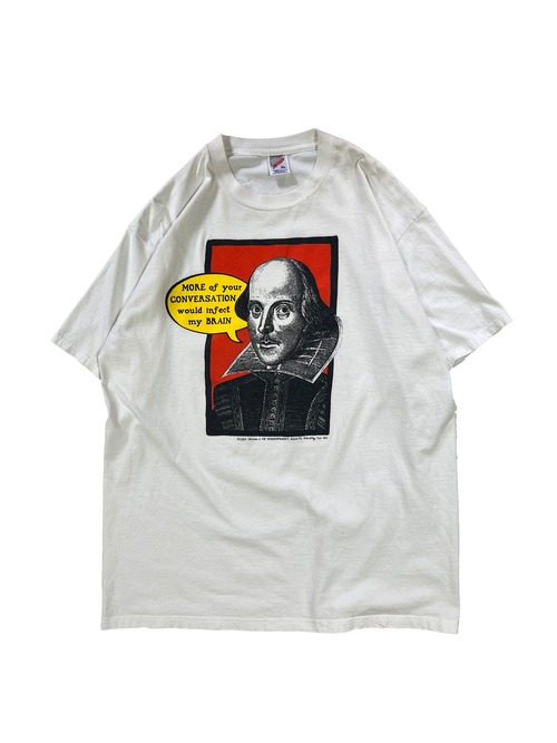 1994s  "William Shakespeare" 偉人 Print T Shirt