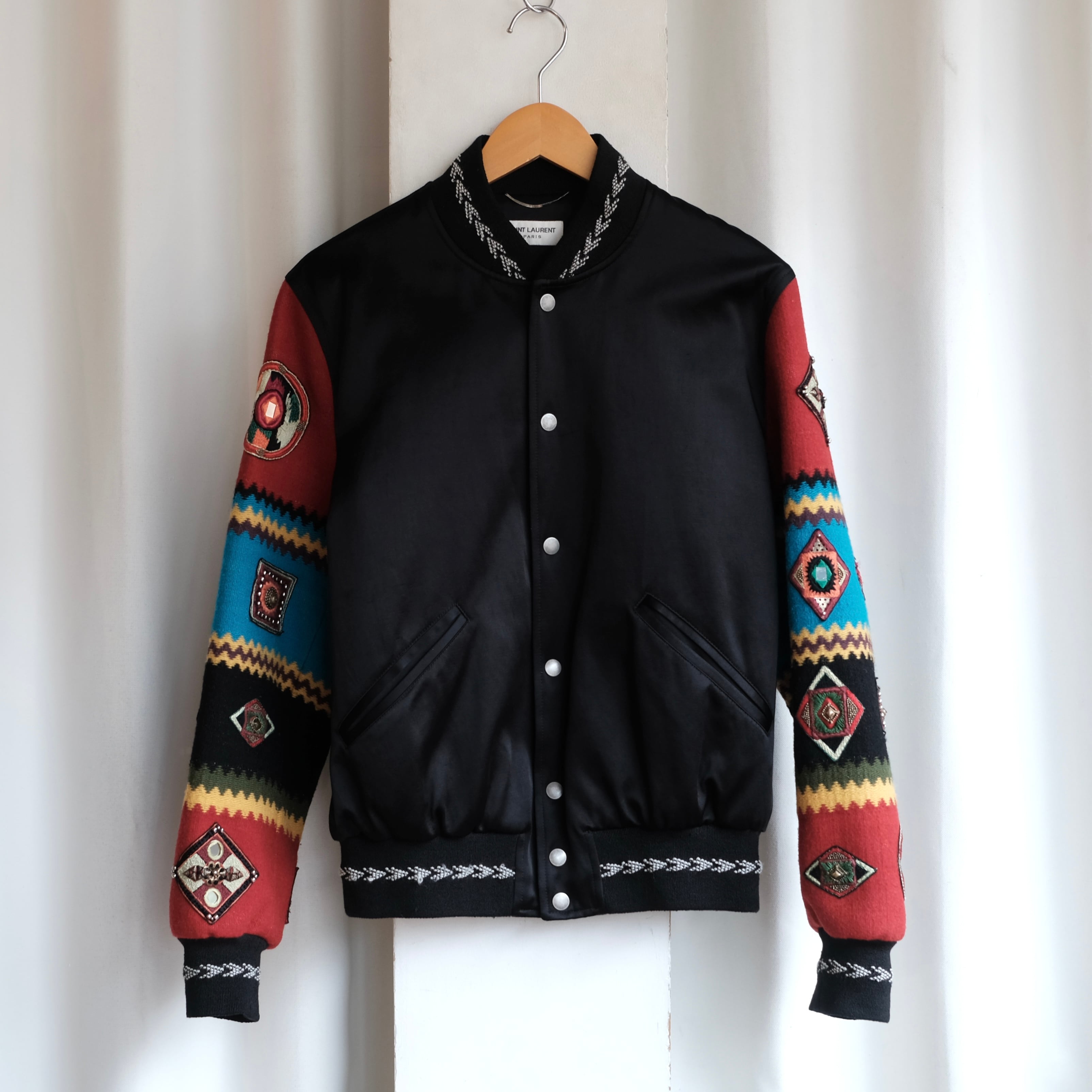 SAINT LAURENT PARIS 18SS ENBROIDERY BOMBER JACKET | safarionline