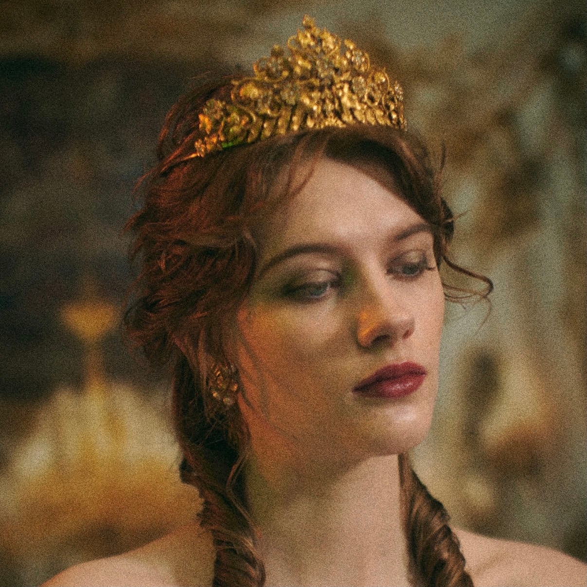 レンタル・アンティークティアラ tm03【ティアラ&イヤリングセット