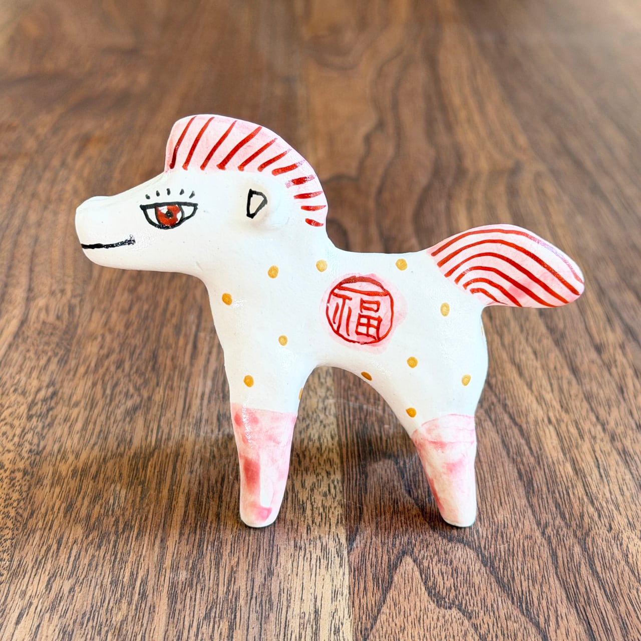 山口祥治 干支フィギュア 午(ウマ)「ウマジャロウ UJ-173」 工房:喜鶴製陶(有田焼)