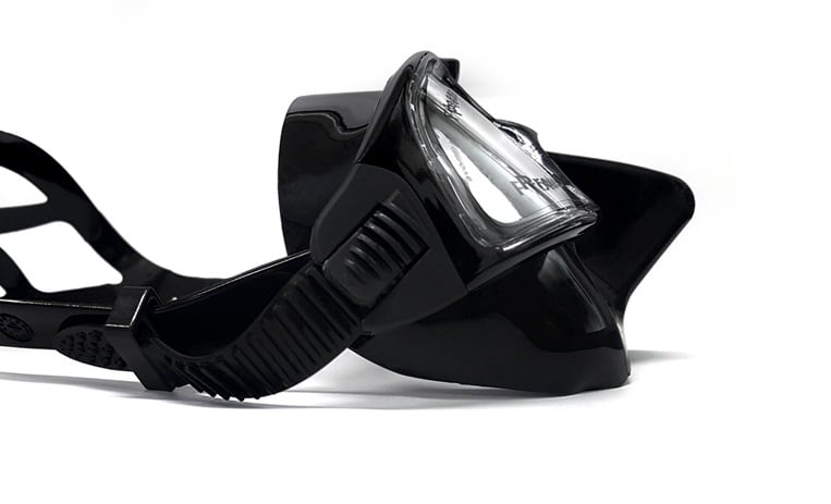 DoubleK ジャガーR オールブラック フリーダイビングマスク ダブルK