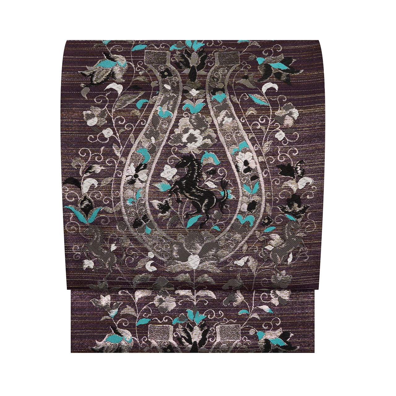 えり善扱 乱菊の模様 手描 金彩 開名古屋帯【中古】 | かわの屋