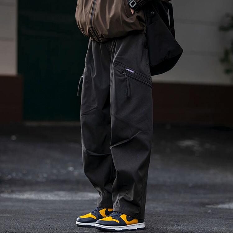 ★SIDE POCKET ZIPPER PARACHUTE SOLDIER PANTS　　　A0753