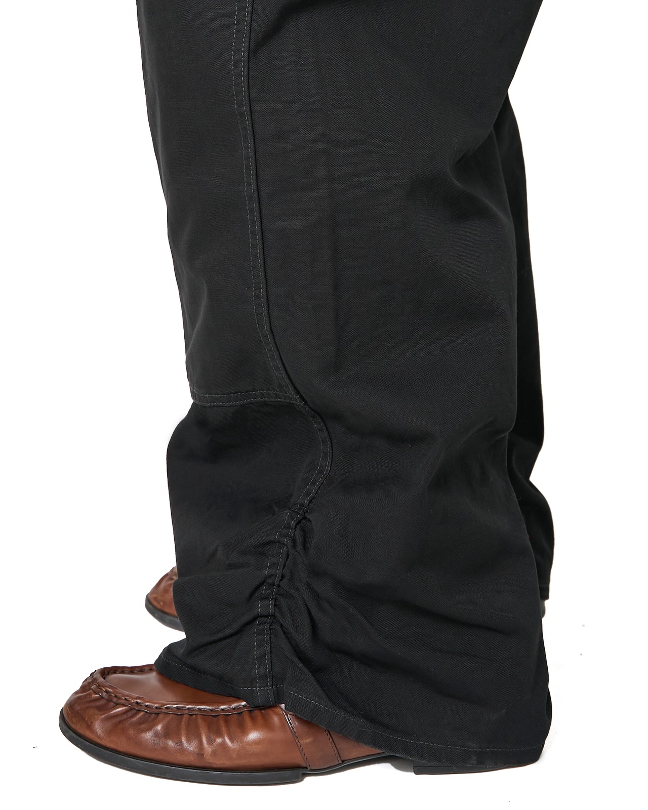 refomed "FRESH MAN DOUBLE KNEE PANTS〔BLACK〕"