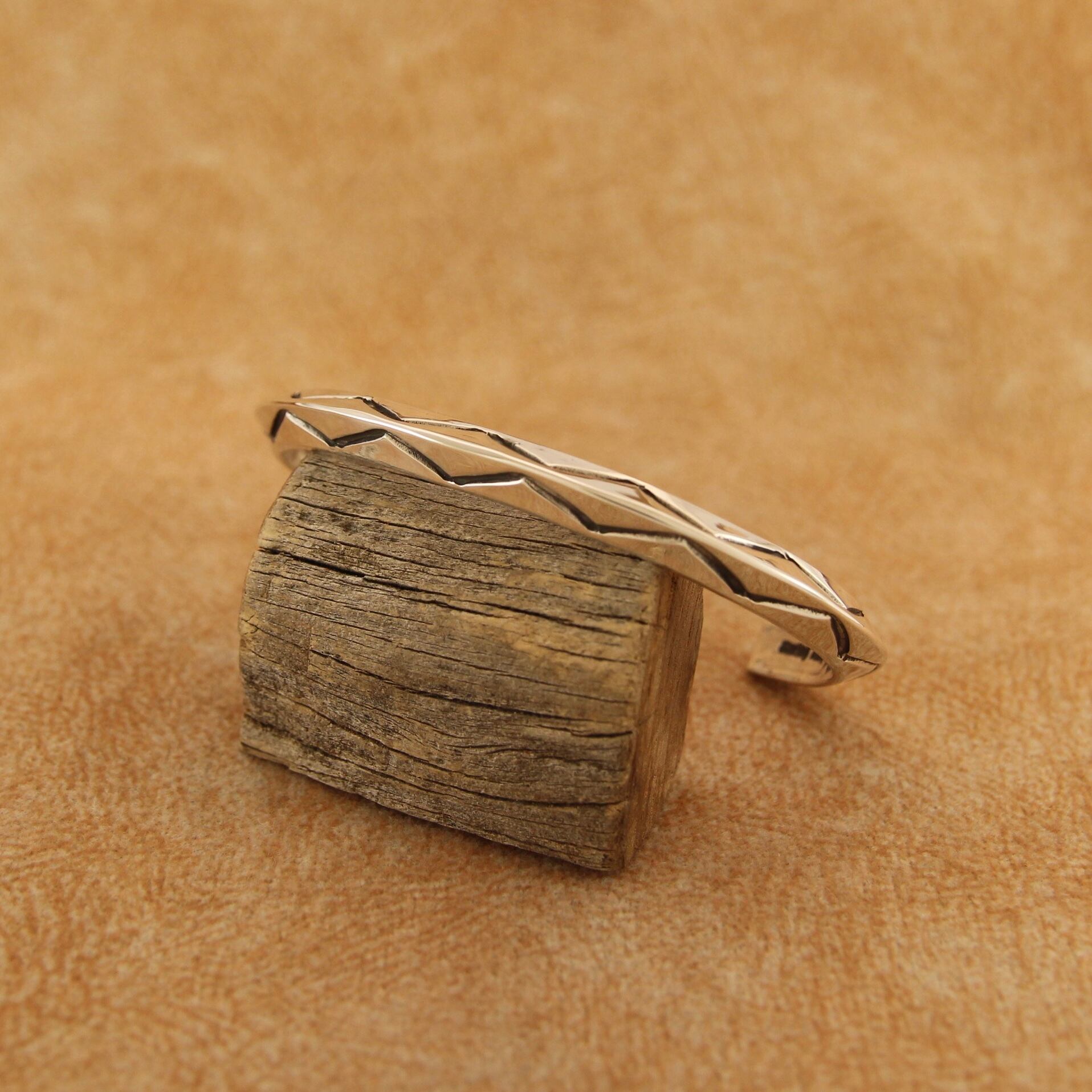 ナバホ族 シルバー製ポニーテールカフ #15 インディアンジュエリー